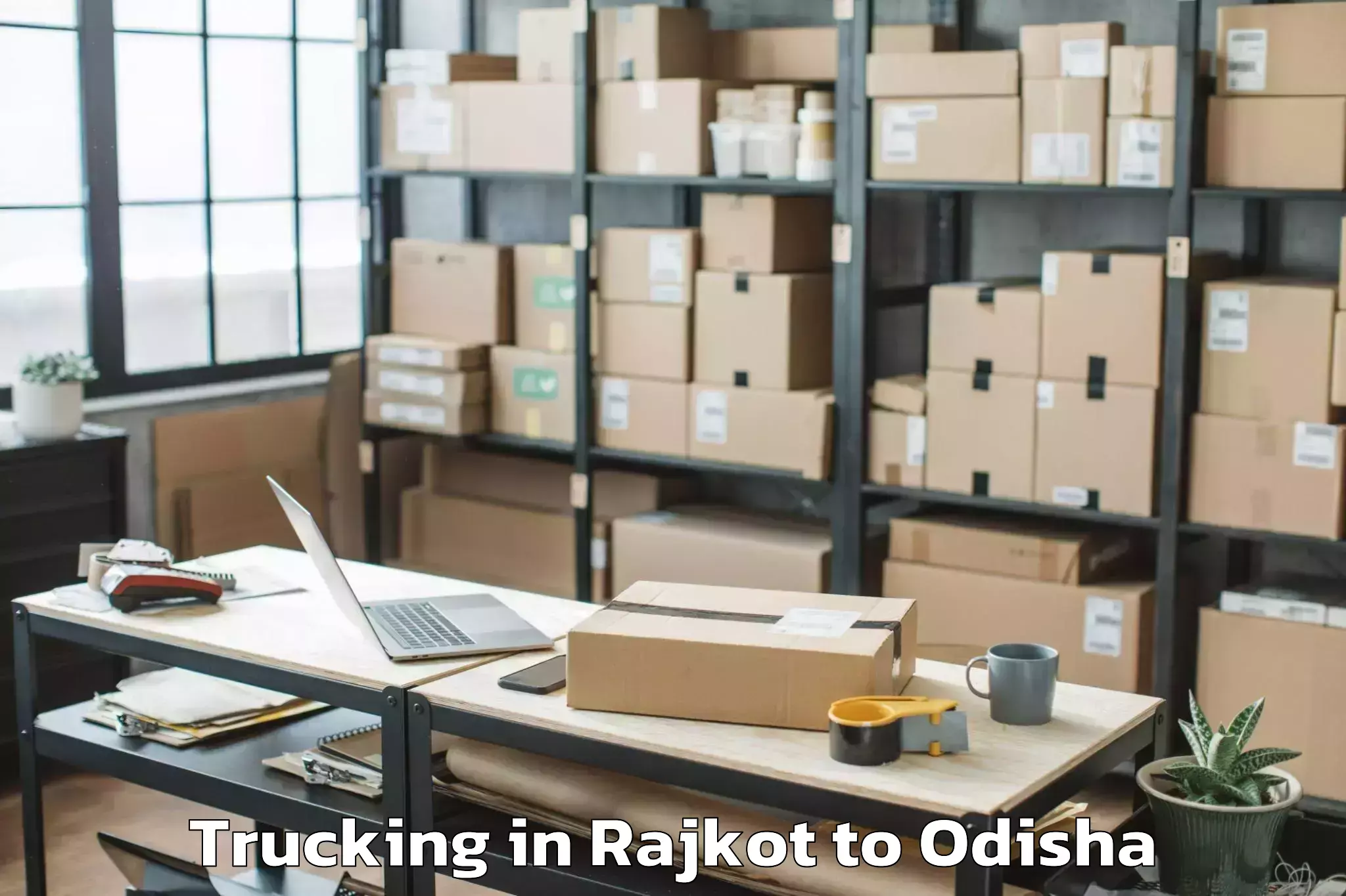 Reliable Rajkot to Asika Trucking